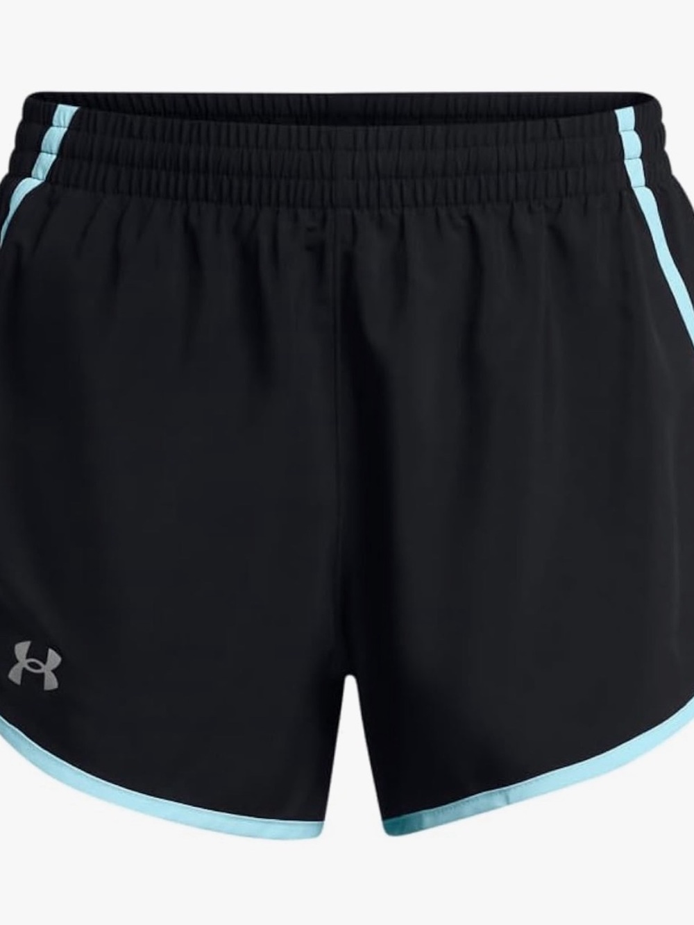 Under Armour Women’s Black Shorts with Light Blue Trim